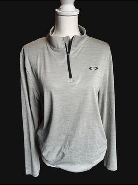 Light Gray Heather Half-Zip Pullover